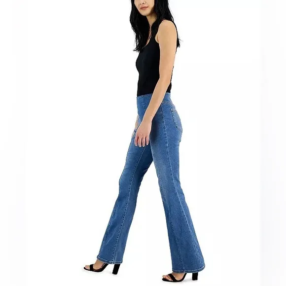 NWT INC High-Rise Pull-On Flare-Leg Jeans Sz 10