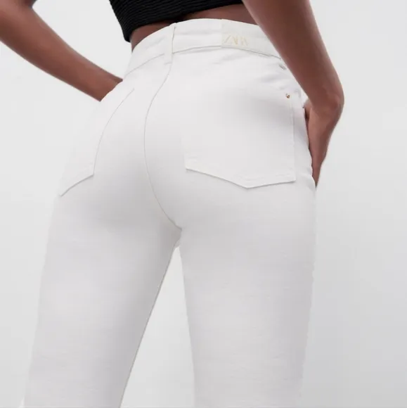 NWT Zara High Rise Mini Flare Jeans