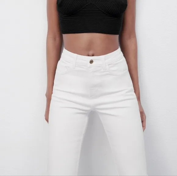 NWT Zara High Rise Mini Flare Jeans
