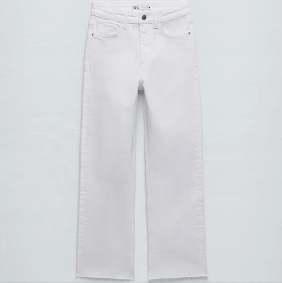 NWT Zara High Rise Mini Flare Jeans