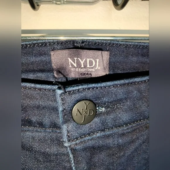 NYDJ (Size 10) Dark Indigo &quot;Barbara Bootcut&quot; Lift Tuck Technology Denim Jeans