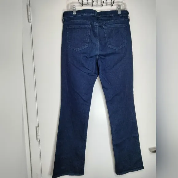 NYDJ (Size 10) Dark Indigo &quot;Barbara Bootcut&quot; Lift Tuck Technology Denim Jeans