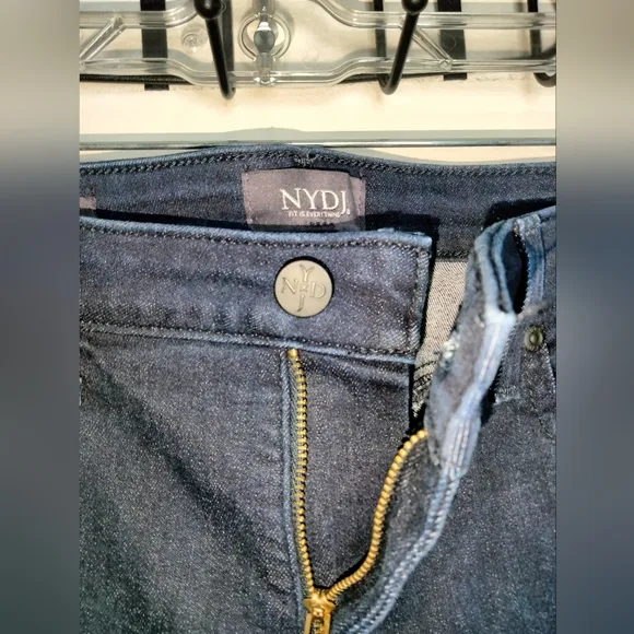 NYDJ (Size 10) Dark Indigo &quot;Barbara Bootcut&quot; Lift Tuck Technology Denim Jeans