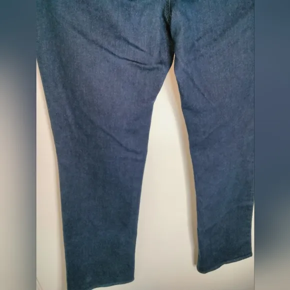 NYDJ (Size 10) Dark Indigo &quot;Barbara Bootcut&quot; Lift Tuck Technology Denim Jeans