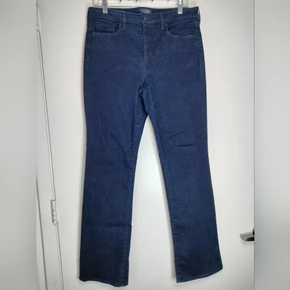 NYDJ (Size 10) Dark Indigo &quot;Barbara Bootcut&quot; Lift Tuck Technology Denim Jeans