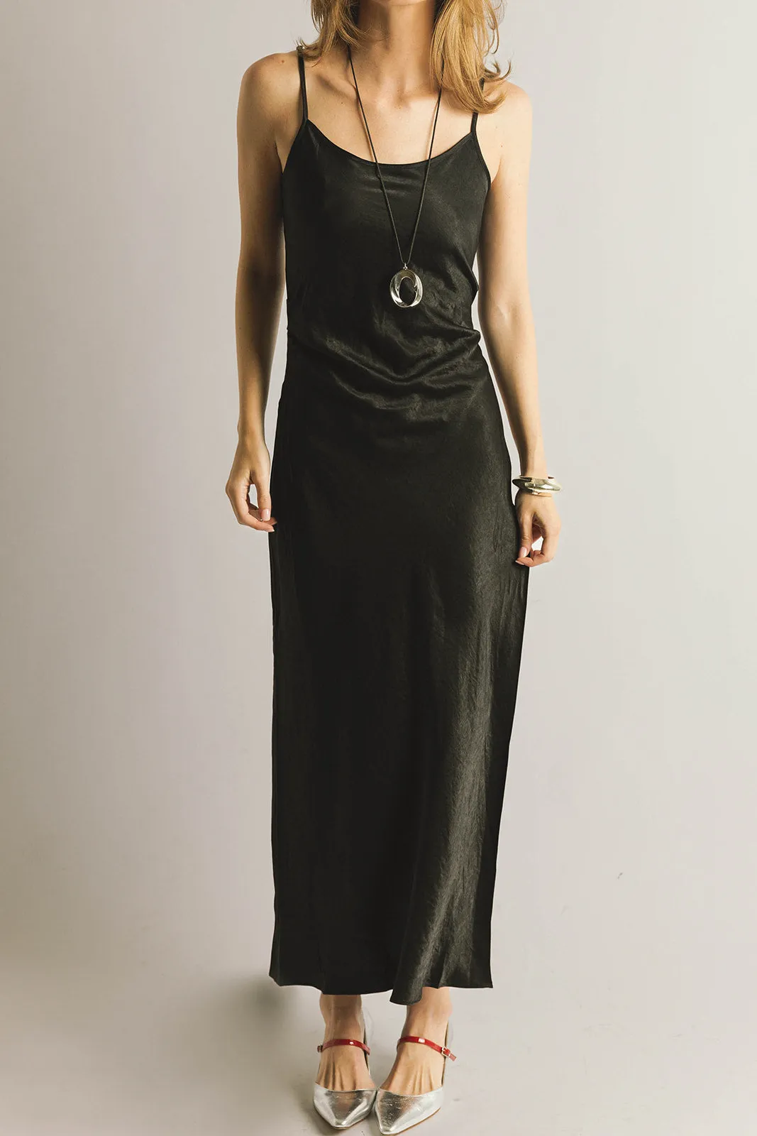 Orion Satin Wrap Dress