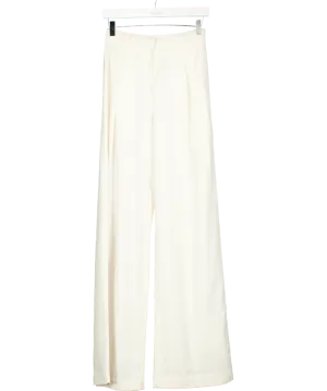 Outfit Of The Day Cream Pleated Wide Leg Pants UK S