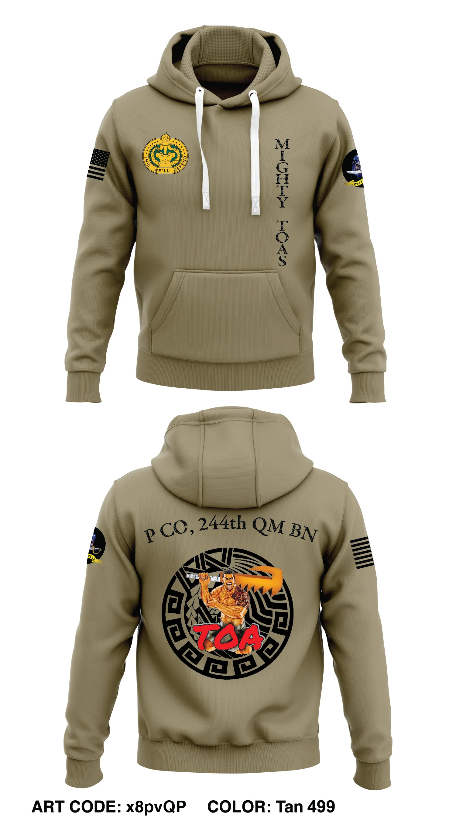 P Co, 244 QM BN Store 1  Core Men's Hooded Performance Sweatshirt - x8pvQP