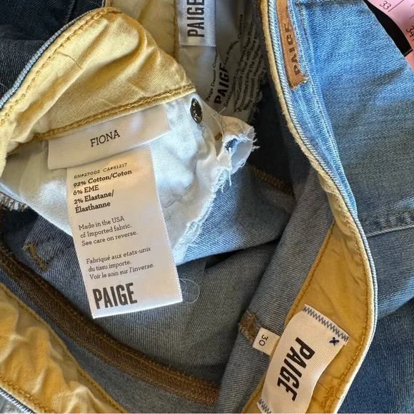 PAIGE Fiona Blue Flared Jeans