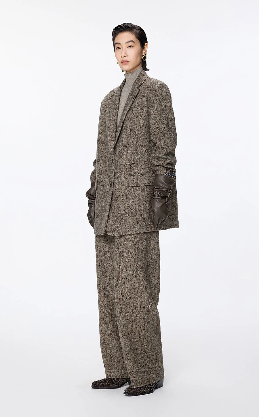 Pants / JNBY Italian Wool Wide-Leg Trousers