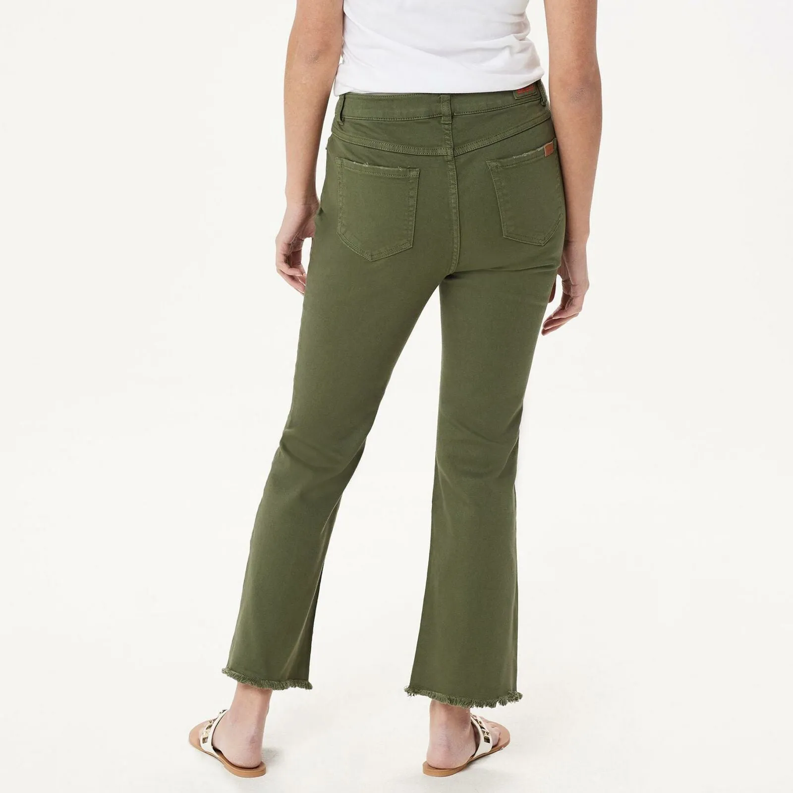 Peace Love World Women's Plus Size Garment Dyed Button Front Jeans