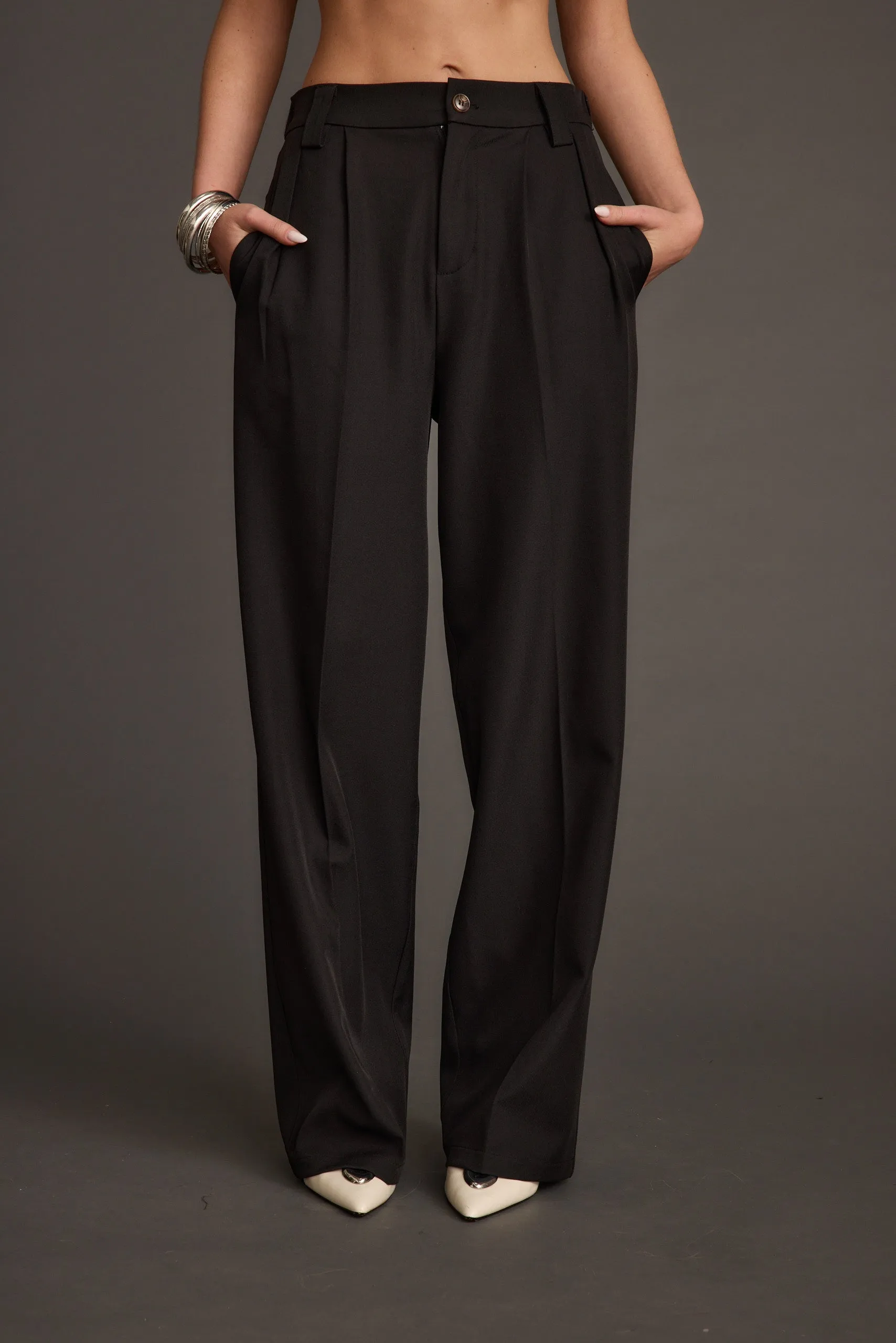 Perfect White Button Down   Pant Combo