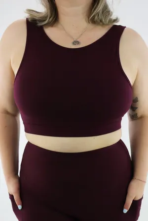 Plum - Reversible Crop Top - Hybrid 2.0