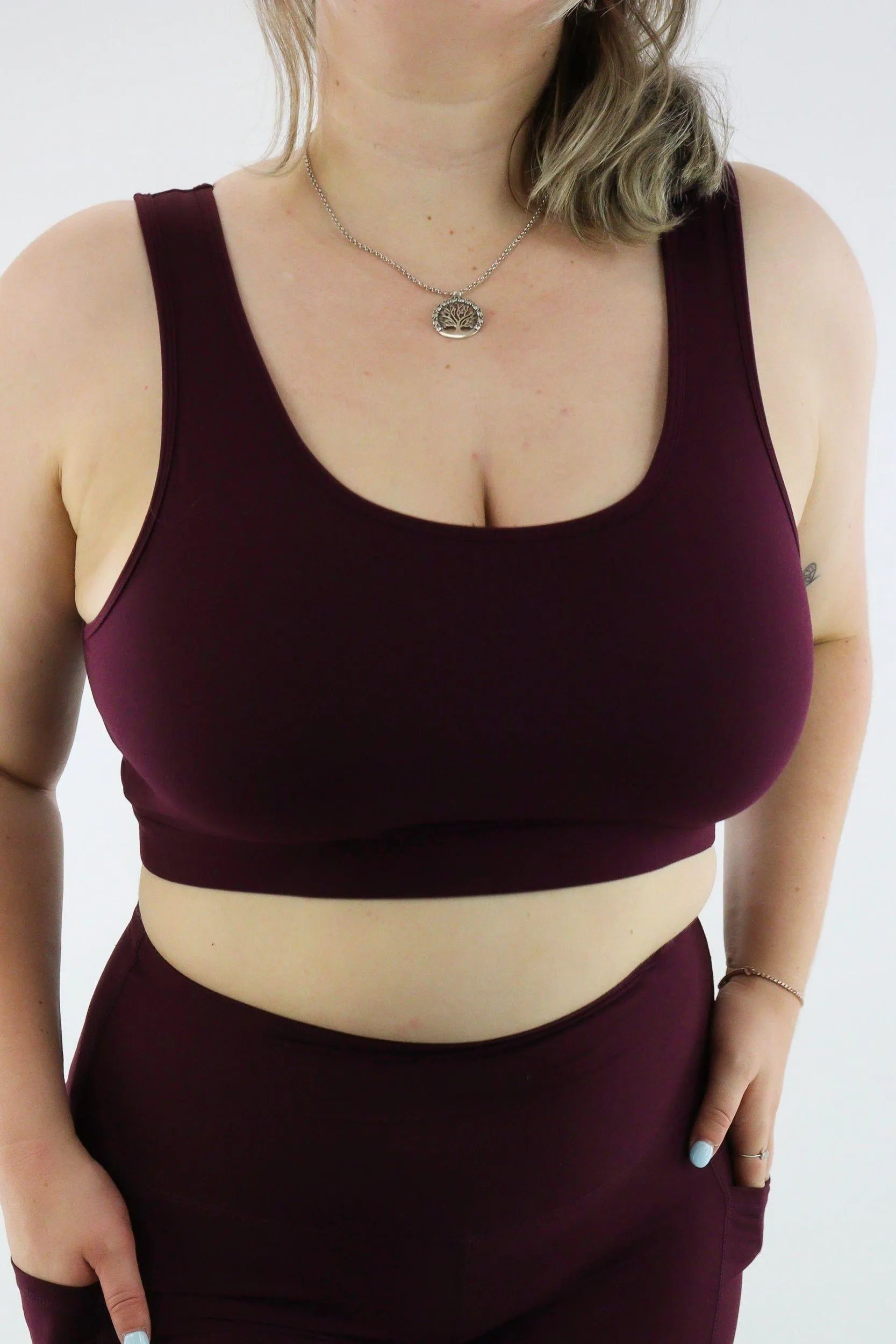 Plum - Reversible Crop Top - Hybrid 2.0