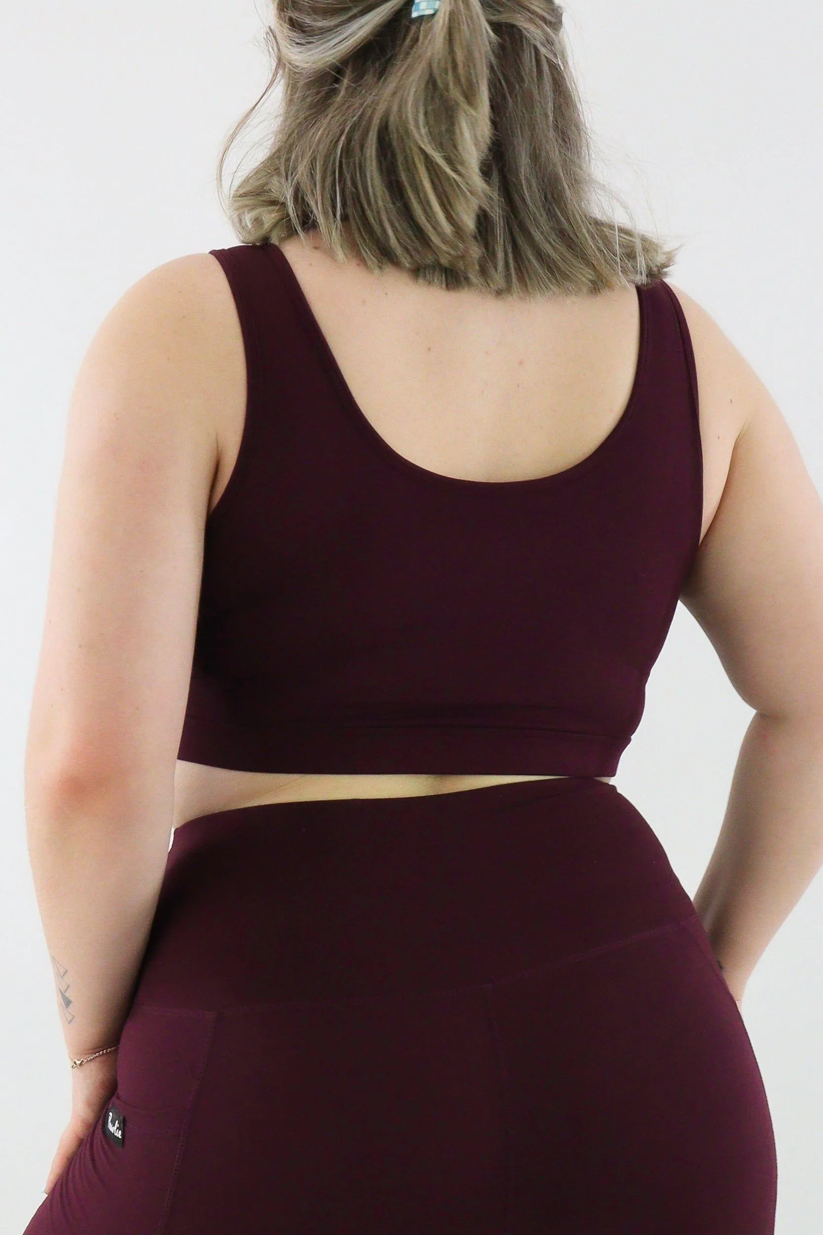 Plum - Reversible Crop Top - Hybrid 2.0