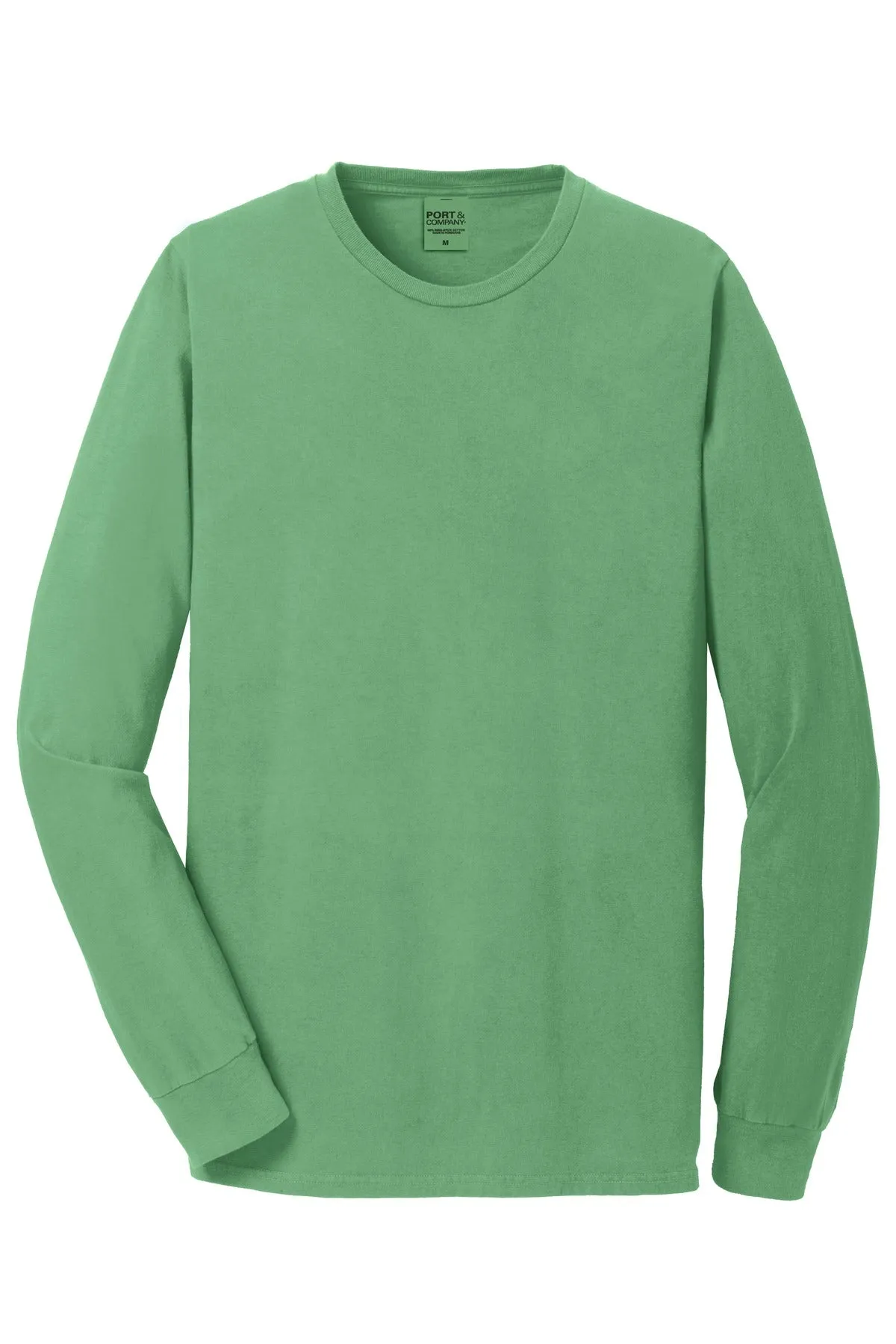 Port & Company Beach Wash Garment-Dyed Long Sleeve Tee PC099LS Safari