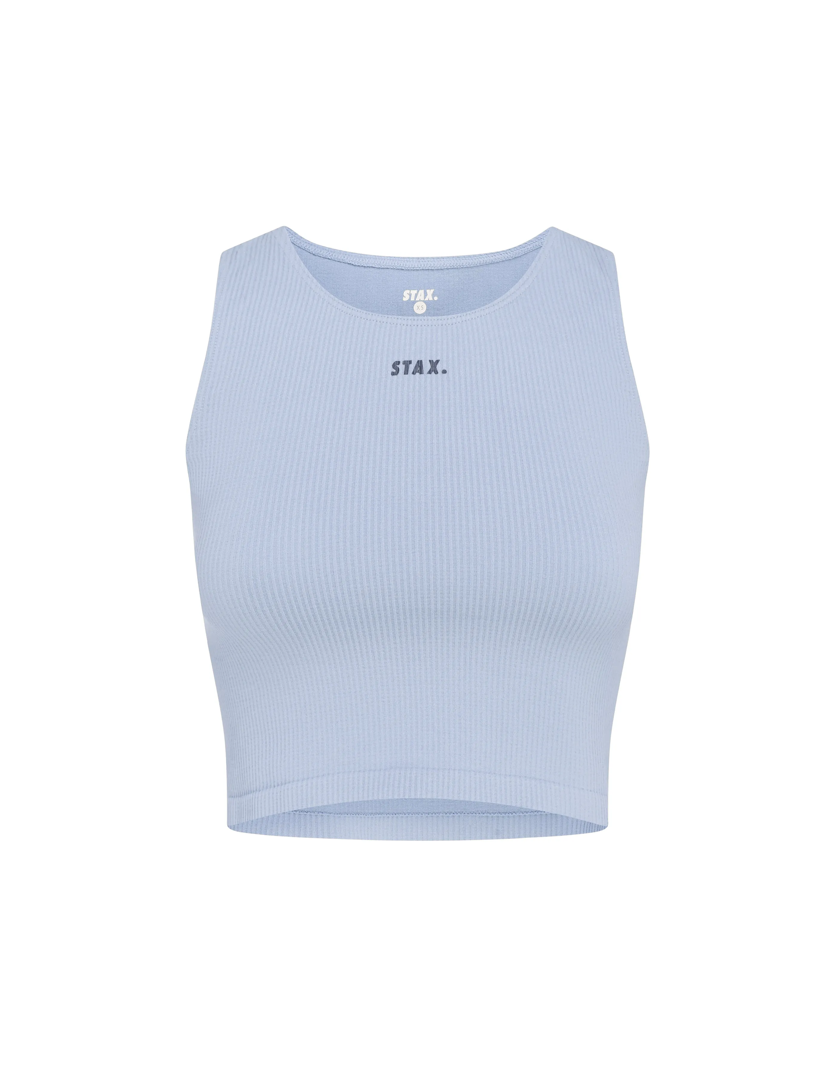 Premium Seamless V5 Cropped Singlet Lounge - Arion (Blue)