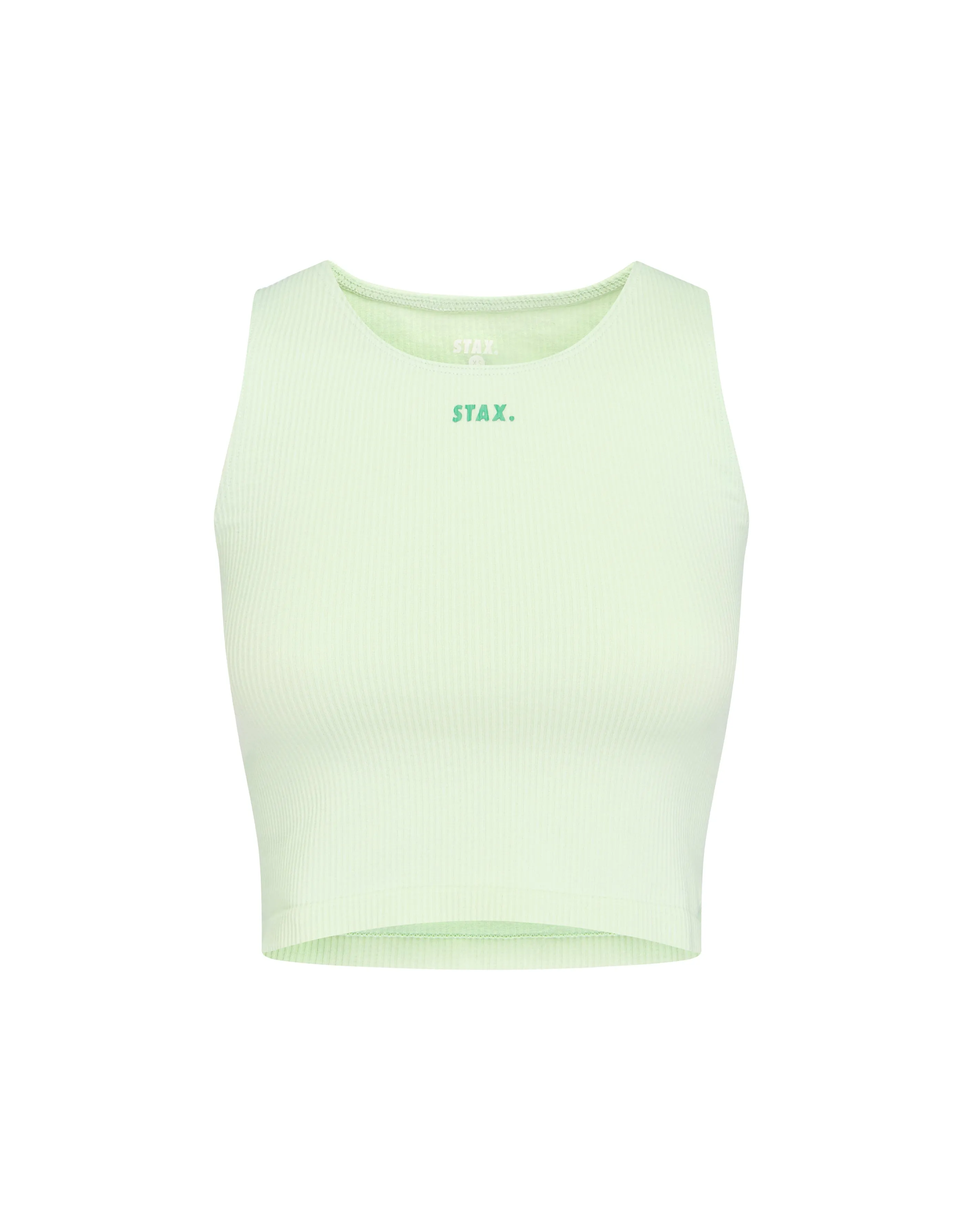Premium Seamless V5 Cropped Singlet Lounge - Aurora (Sage)