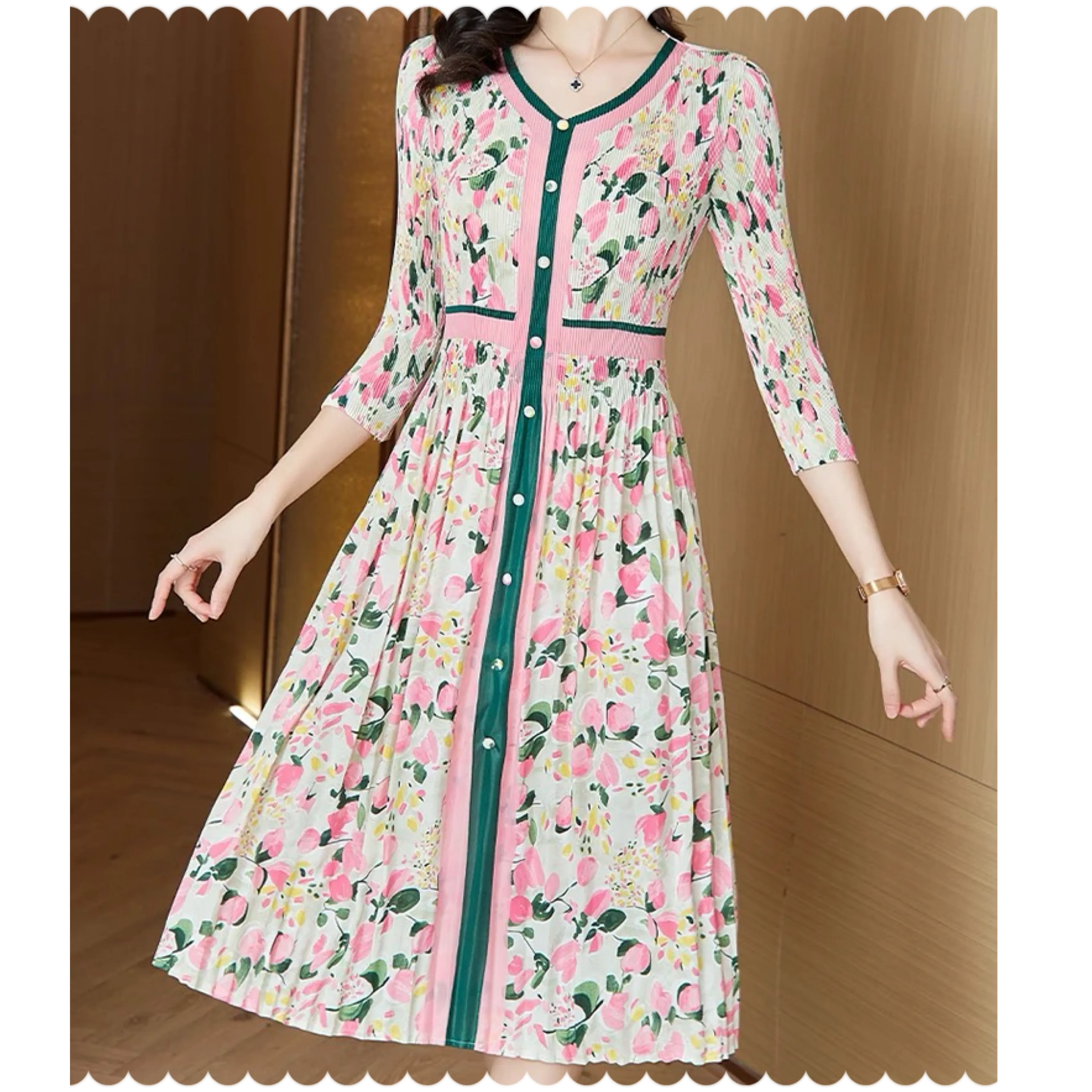 “Pretty 💕💚 Charming” Dress (Plus Size Available)