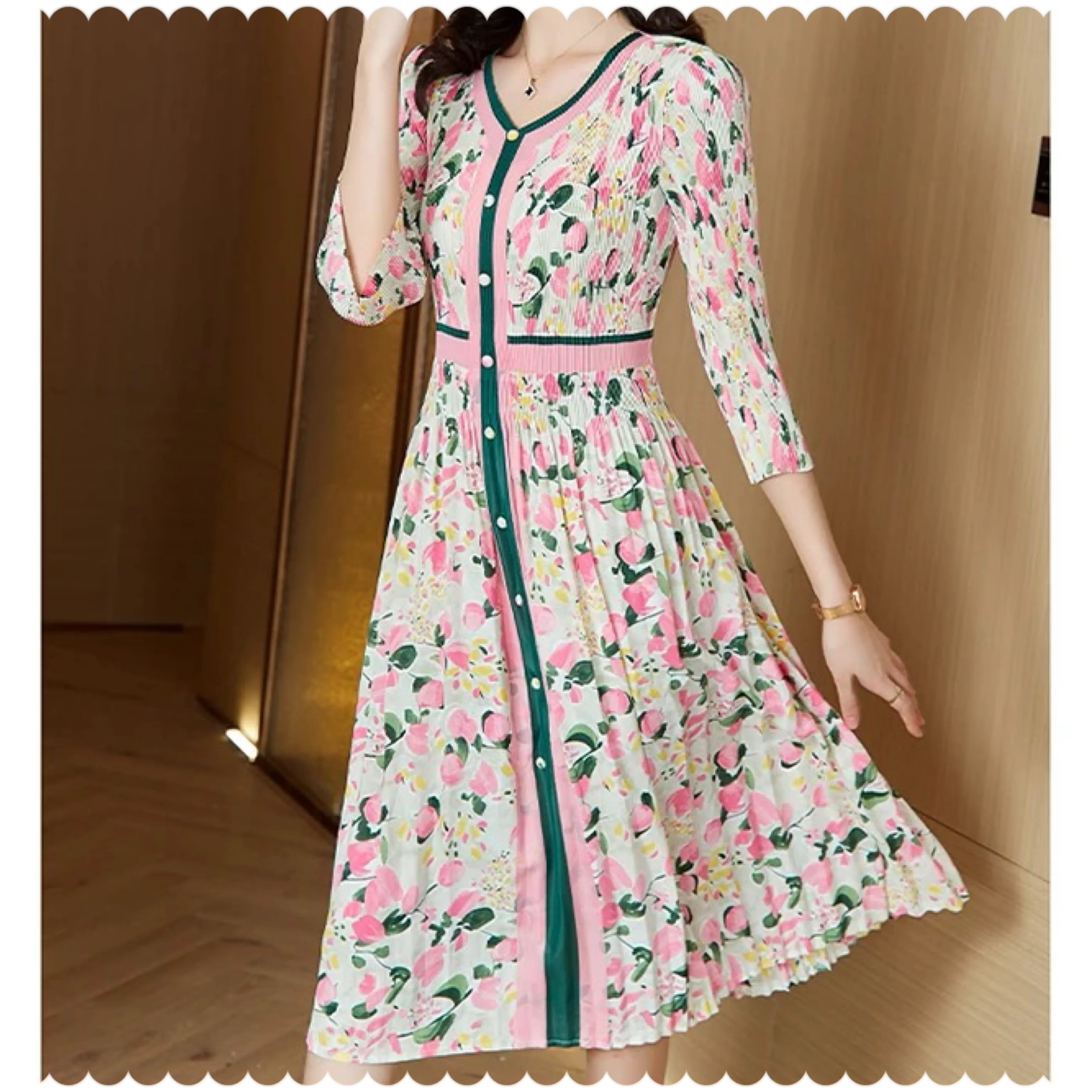 “Pretty 💕💚 Charming” Dress (Plus Size Available)
