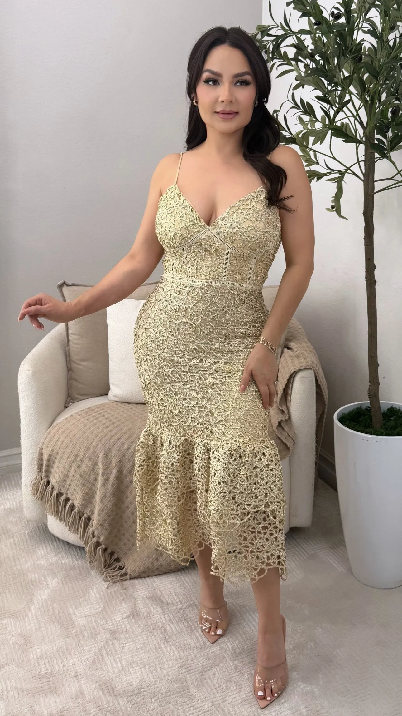 PRIORITIES GOLD DRESS