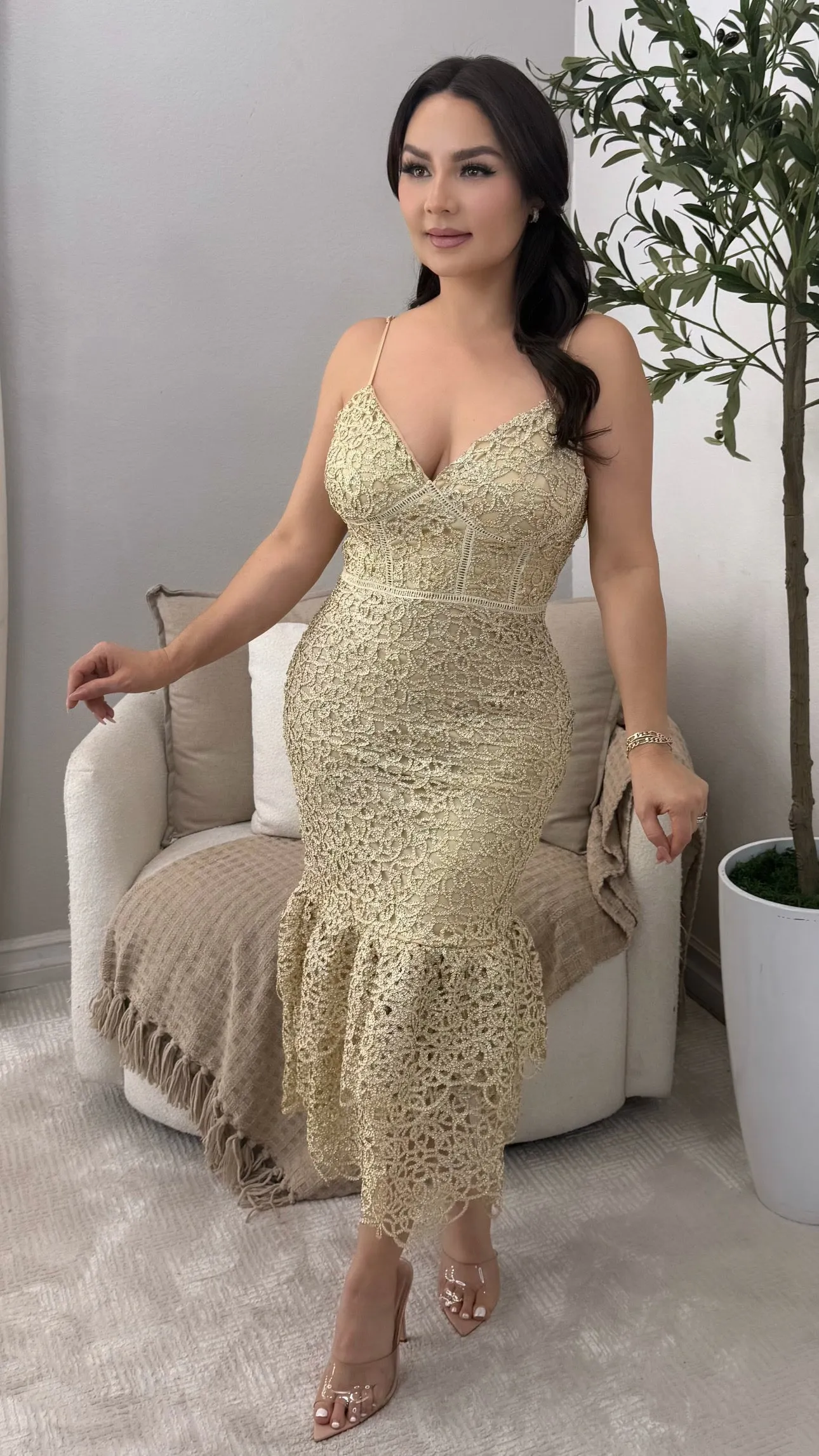 PRIORITIES GOLD DRESS