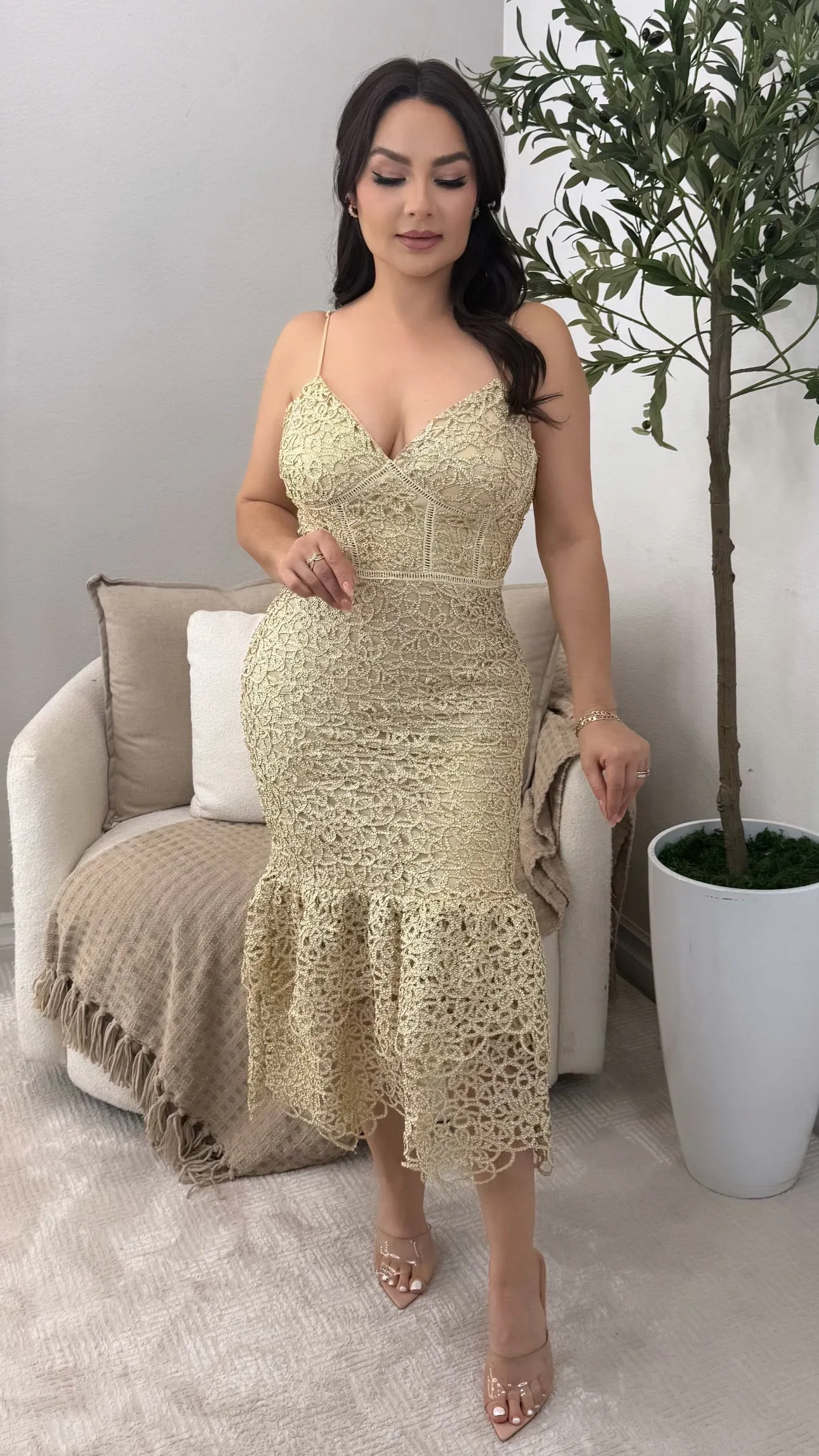 PRIORITIES GOLD DRESS