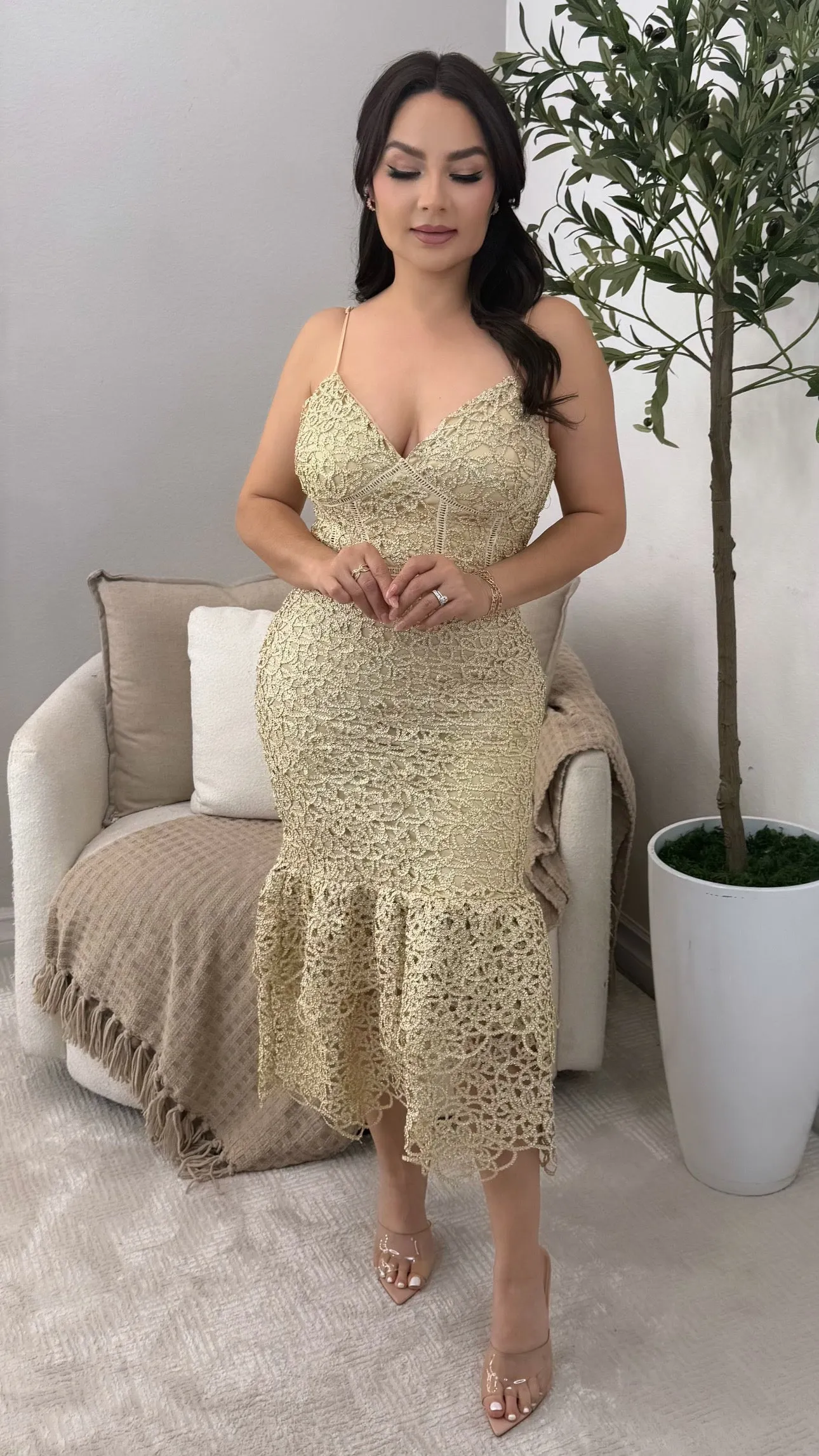 PRIORITIES GOLD DRESS