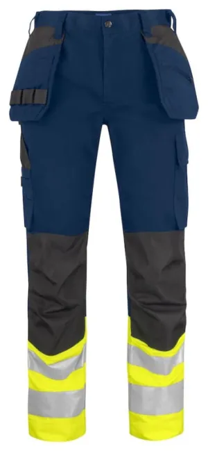 Projob 6534 High-Vis Work Trousers with Holster Pockets Class 1