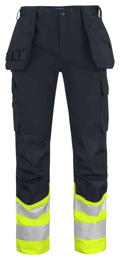 Projob 6534 High-Vis Work Trousers with Holster Pockets Class 1