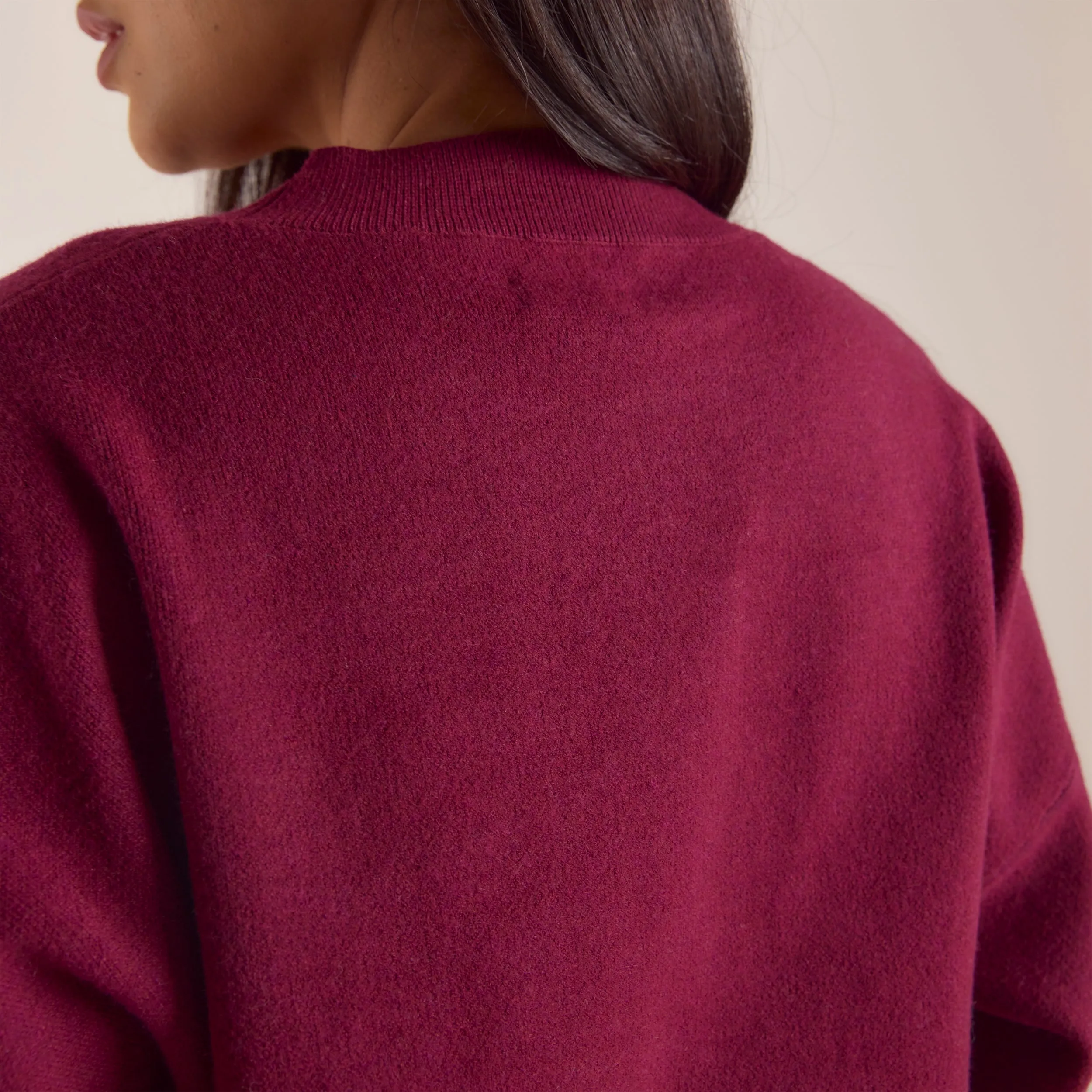 Pull en Maille avec Logo - Bordeaux