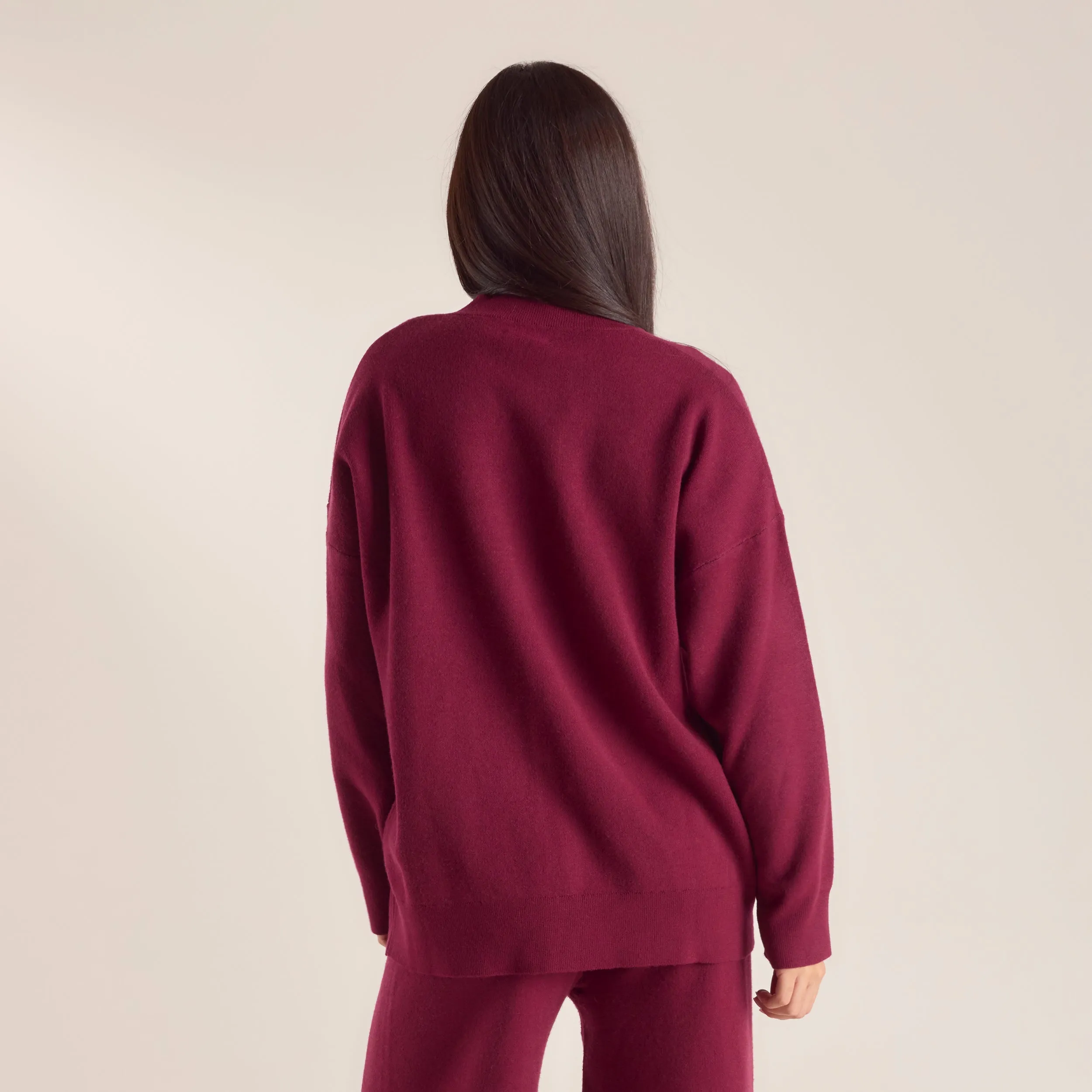 Pull en Maille avec Logo - Bordeaux