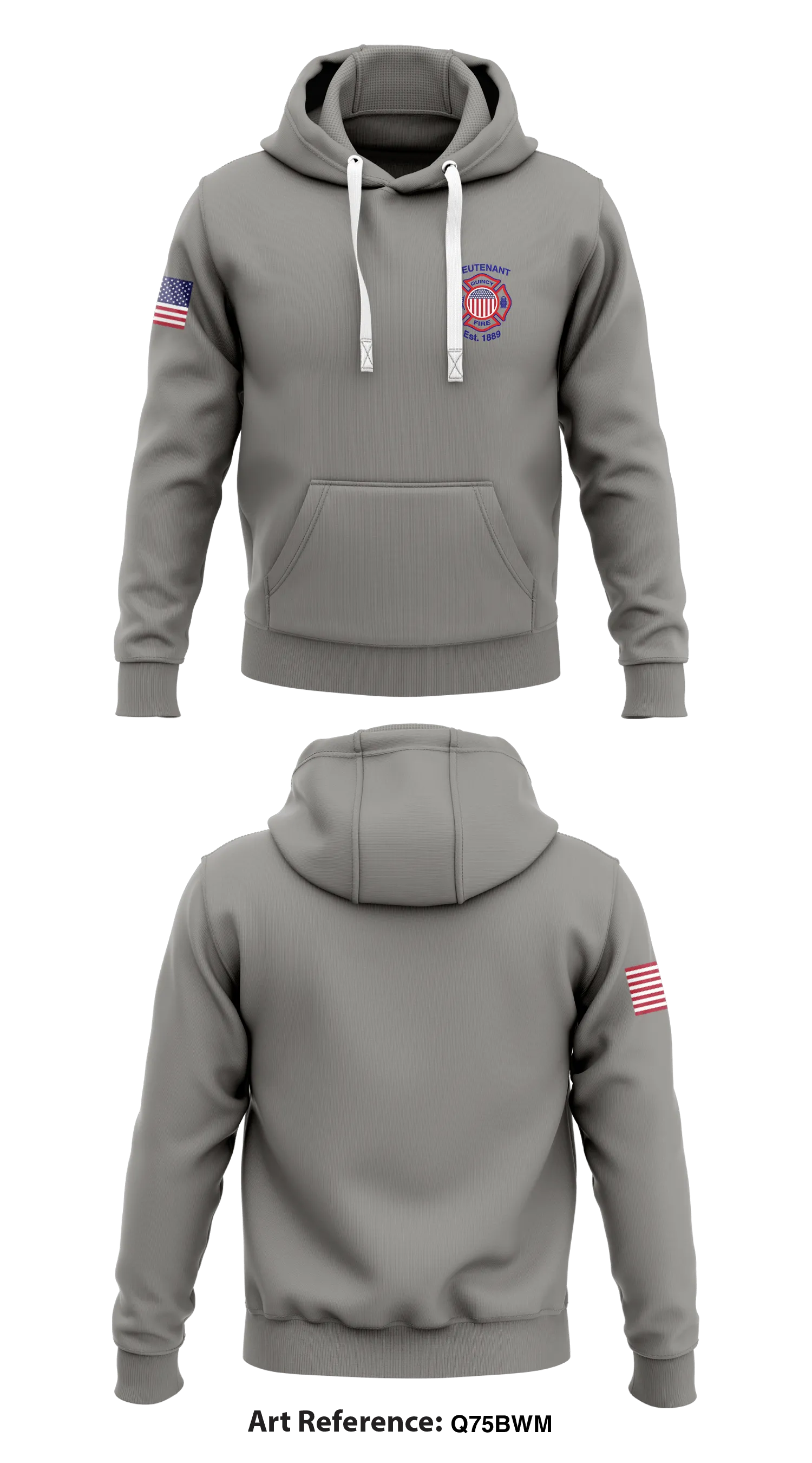 quincy fire dept. Store 1  Core Men's Hooded Performance Sweatshirt - Q75BWm