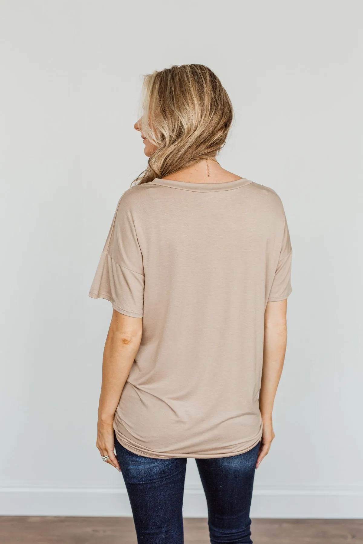 "Country Road Take Me Home" Graphic Tee- Tan