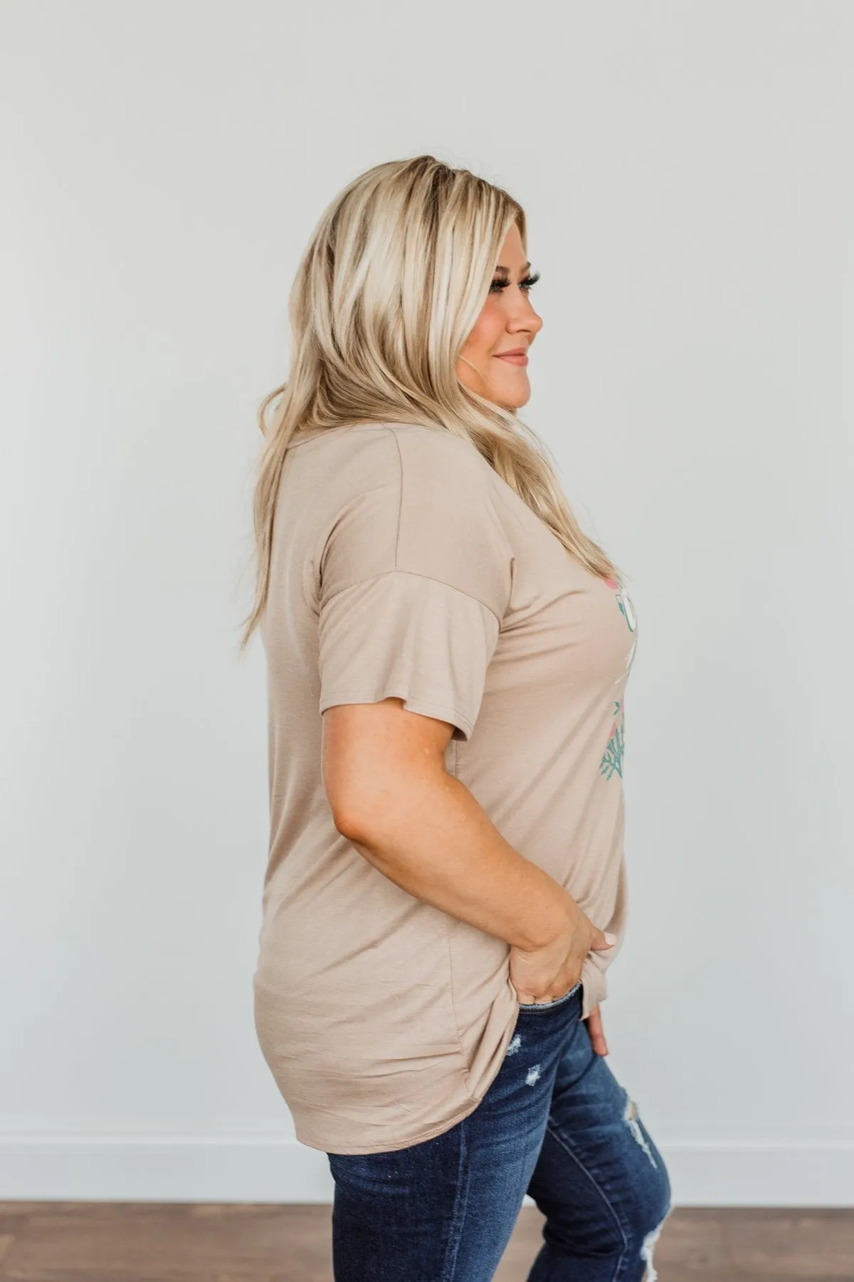 "Country Road Take Me Home" Graphic Tee- Tan