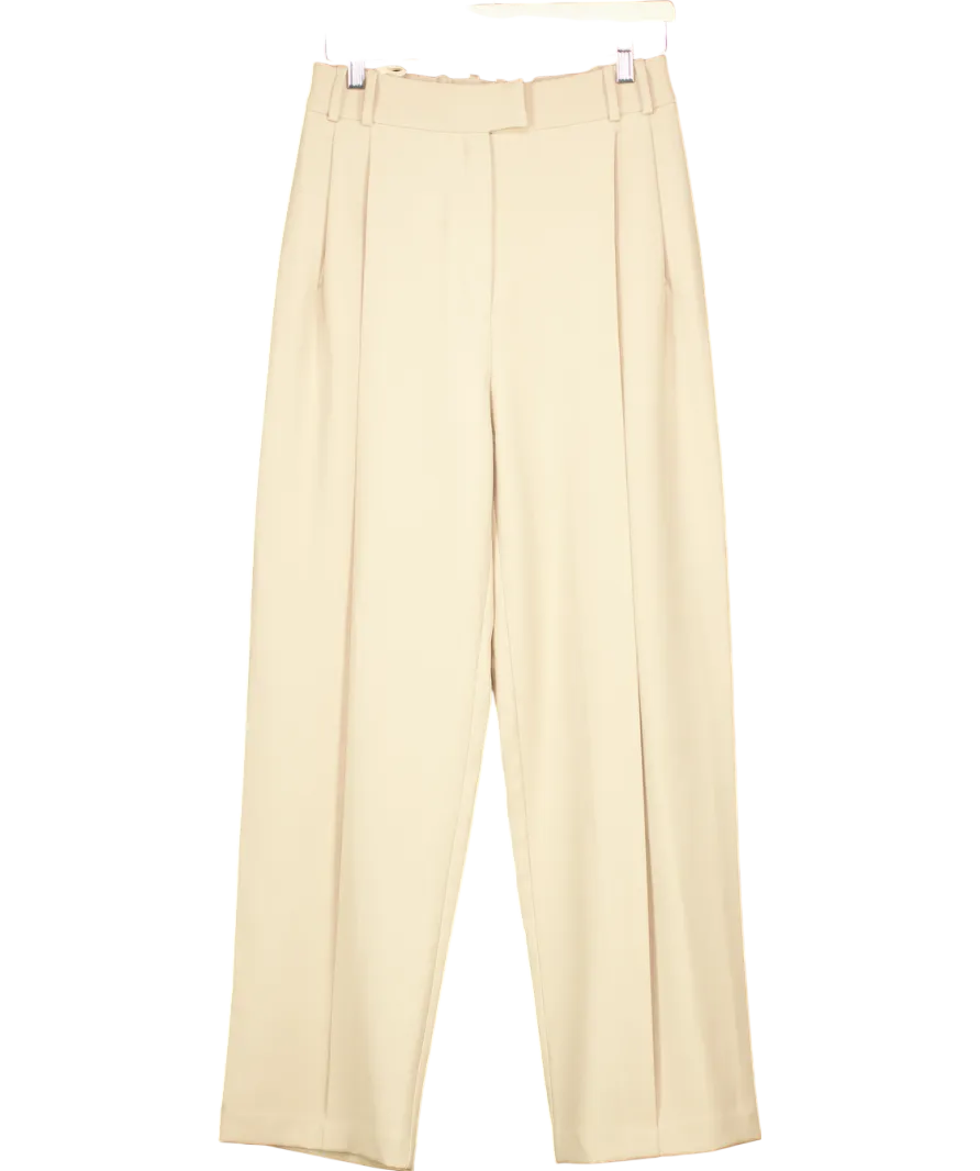 Re Ona Beige Bobbi Trousers UK 10