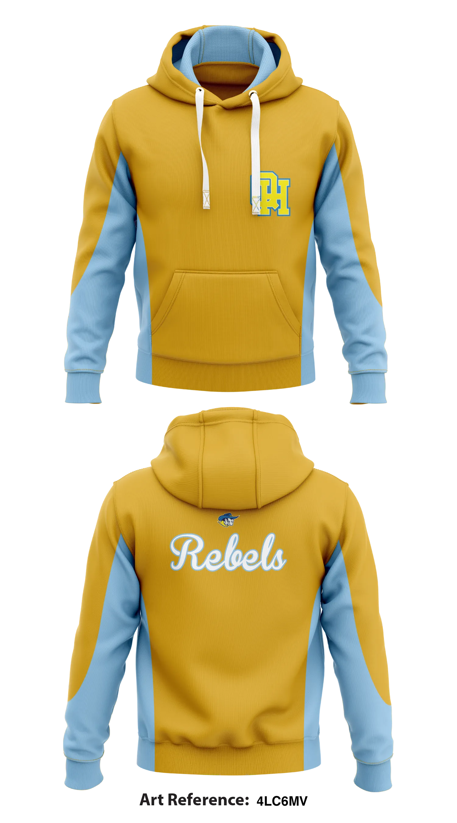 Rebels Store 4  Core Men's Hooded Performance Sweatshirt - 4LC6mV