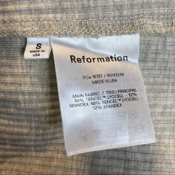 Reformation Jeans stretch flare long sleeved dress