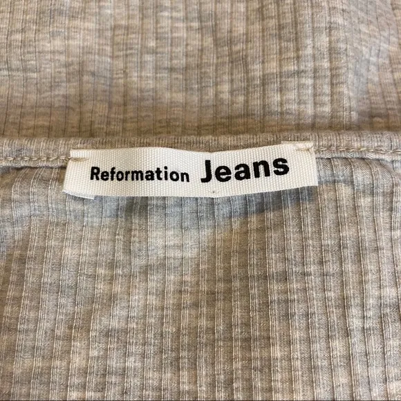 Reformation Jeans stretch flare long sleeved dress