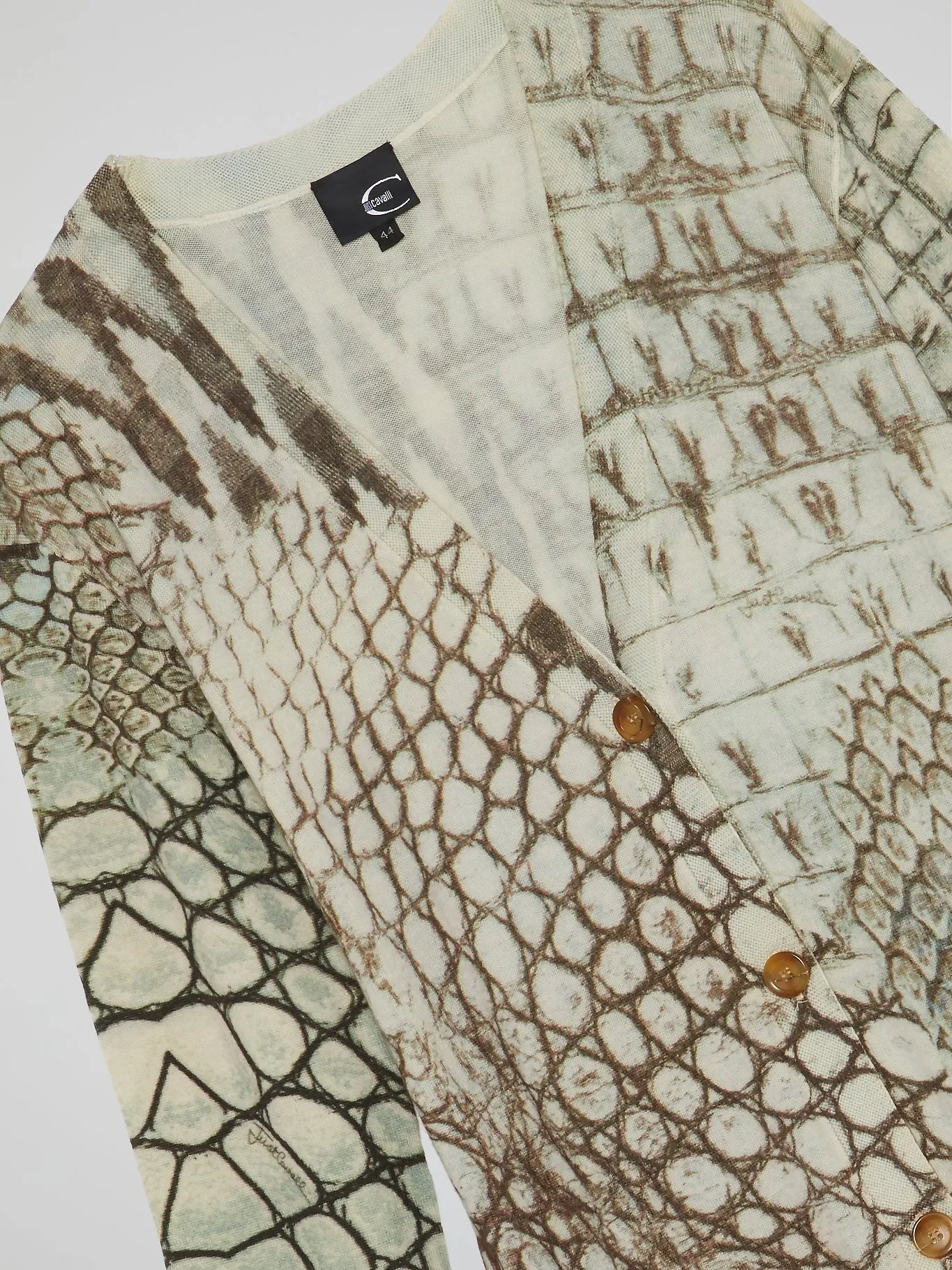 Reptilian Print Cardigan