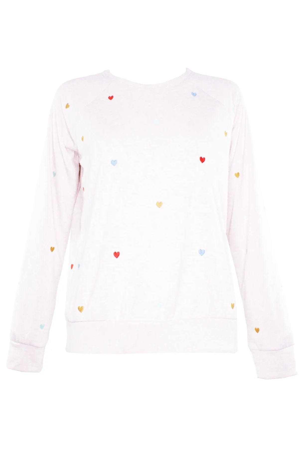 Retro Lounge Long Sleeve Top in Oatmeal