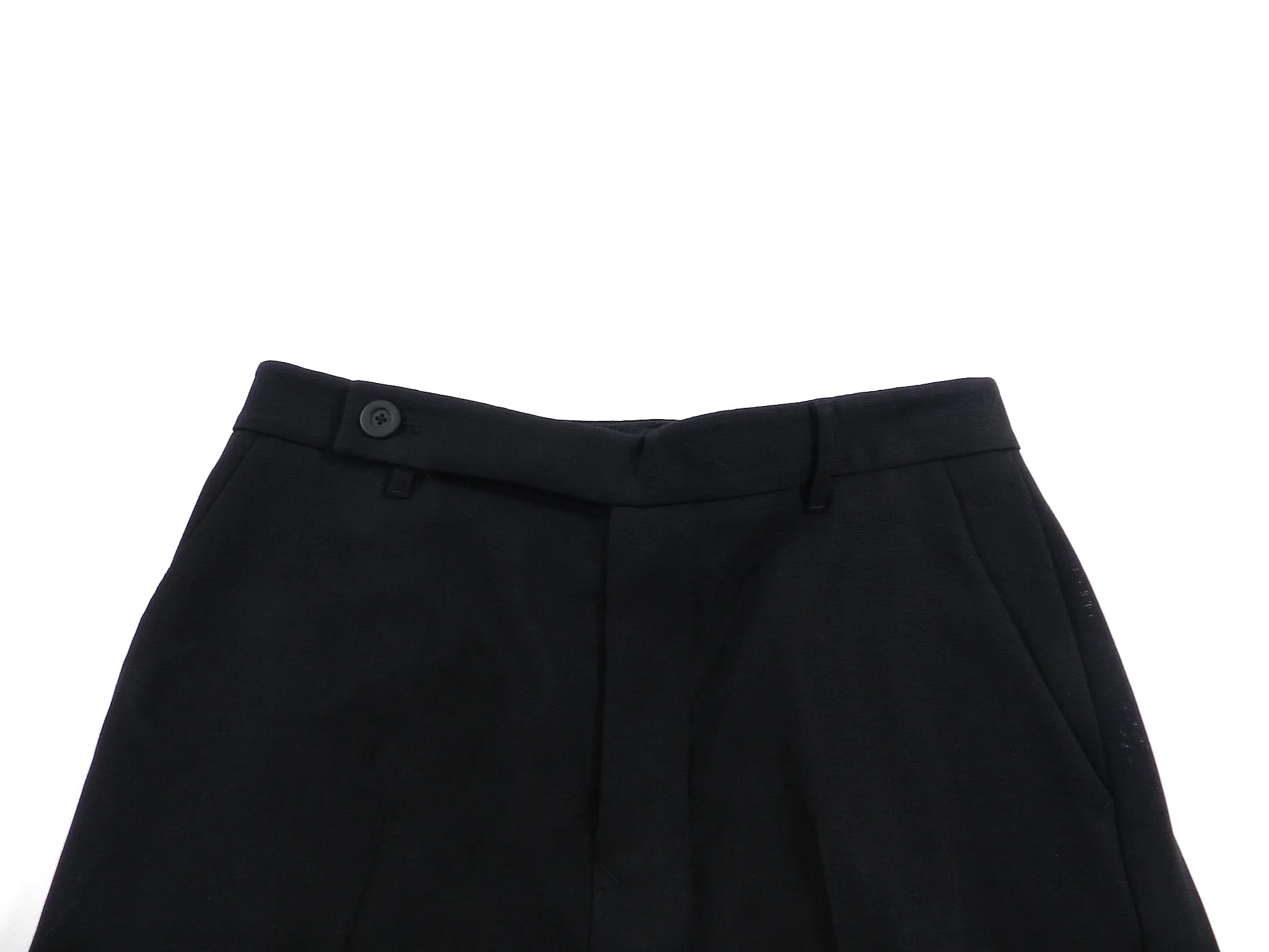 Rick Owens Black Straight Virgin Wool Trousers - 30
