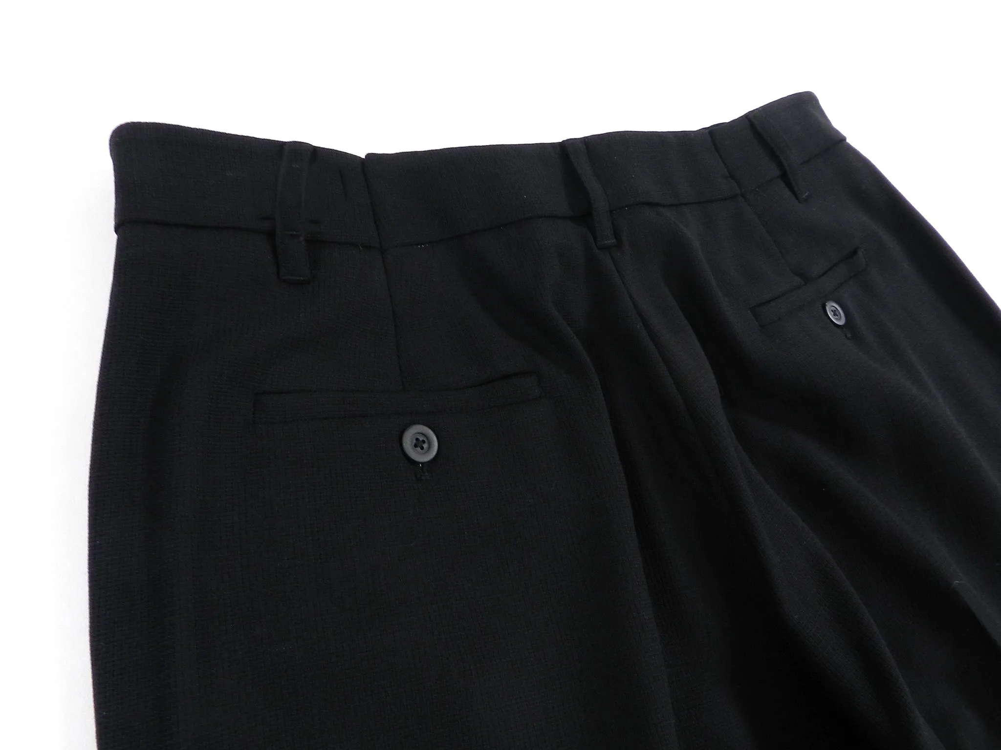 Rick Owens Black Straight Virgin Wool Trousers - 30