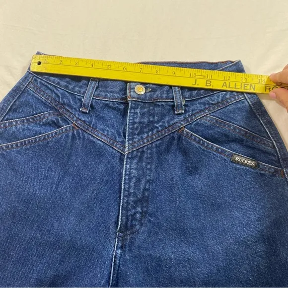 Rockies jeans Bootcut Western Rodeo 29-9 Blue Denim Jeans Bareback High Waist