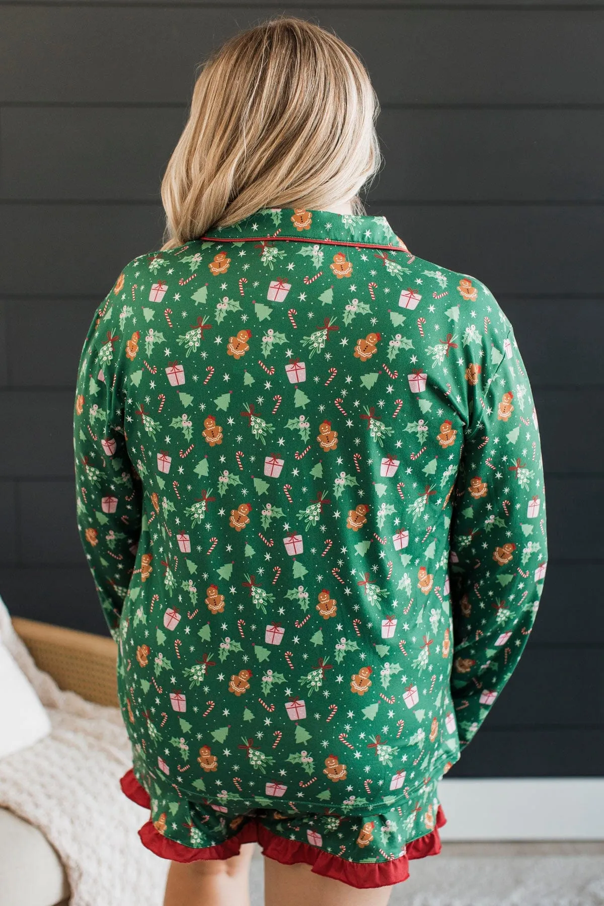 Rockin' Around The Tree Lounge Top- Green