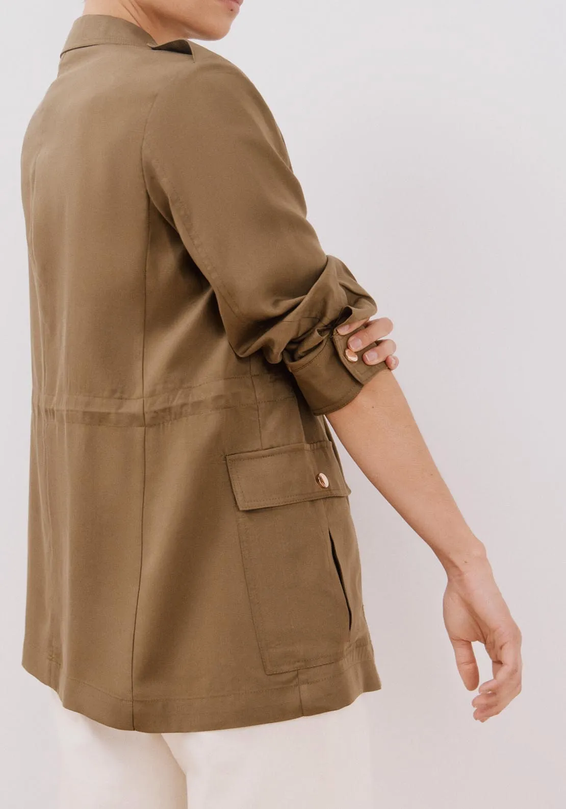 Safari Style Jacket - Dark Khaki