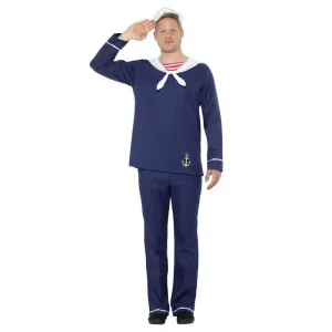 Sailor Man Costume - Blue & White