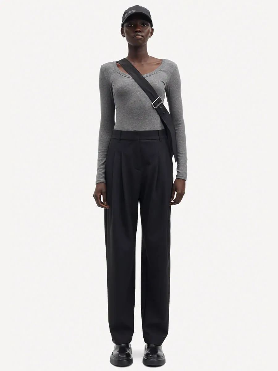 Saluzy Trousers - Black