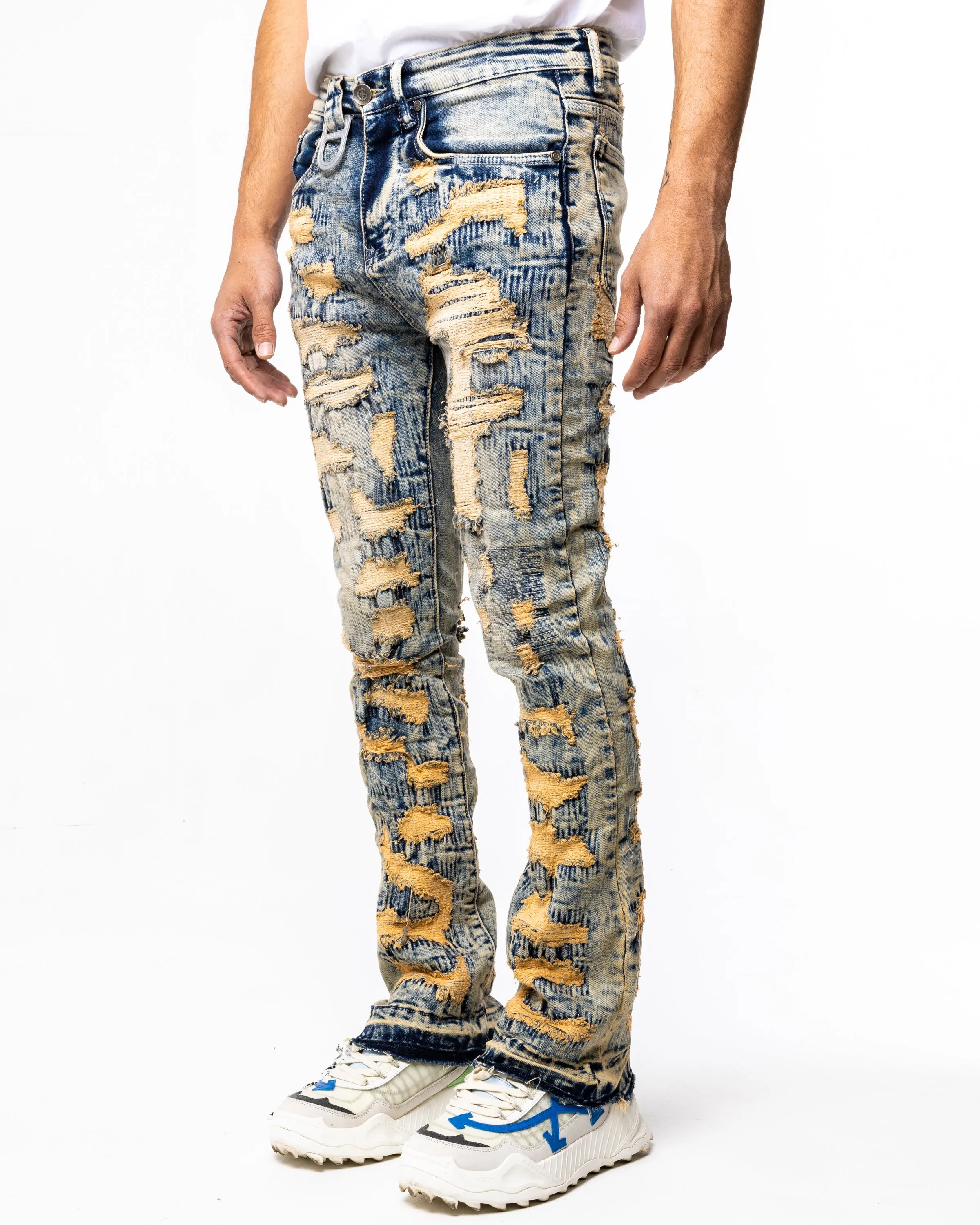 SCAB STACKED DENIM (VINTAGE WHEAT STONE)