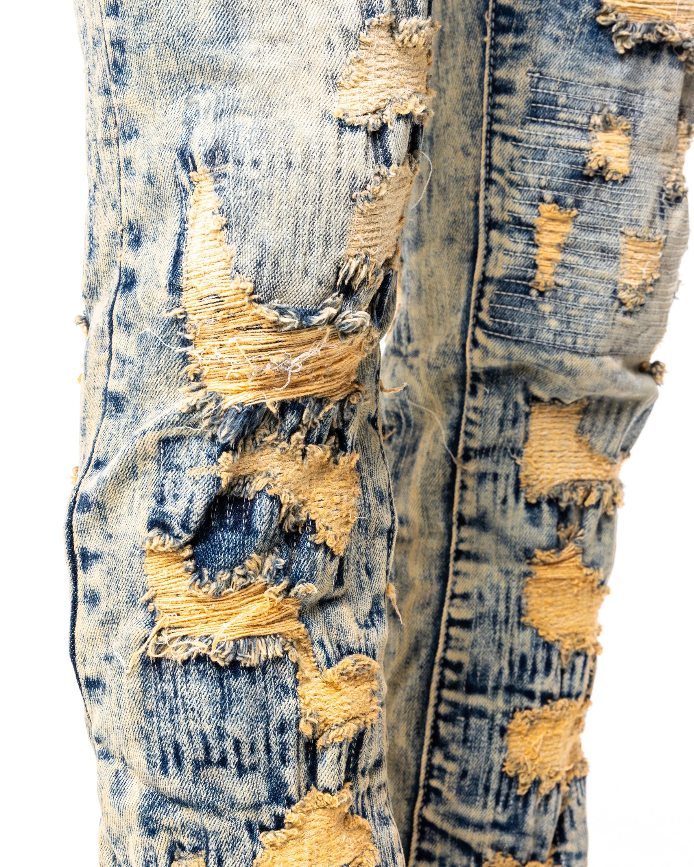 SCAB STACKED DENIM (VINTAGE WHEAT STONE)
